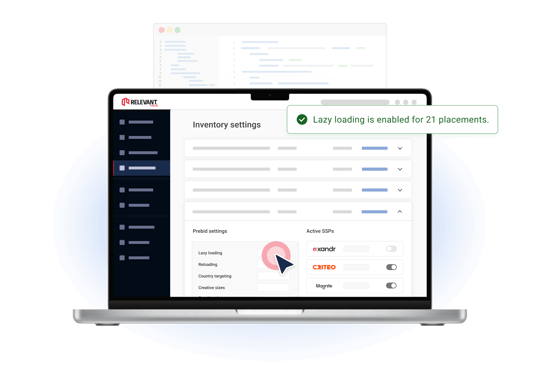 Manage Header Bidding without coding skills.